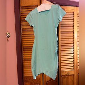 Light blue body-con dress